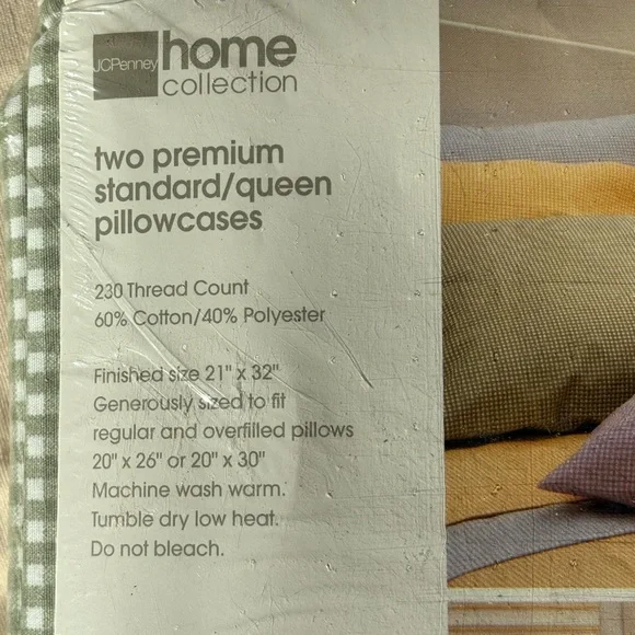 JCPenney Home Cotton Rich Blend Pillowcases - Picture 3 of 5